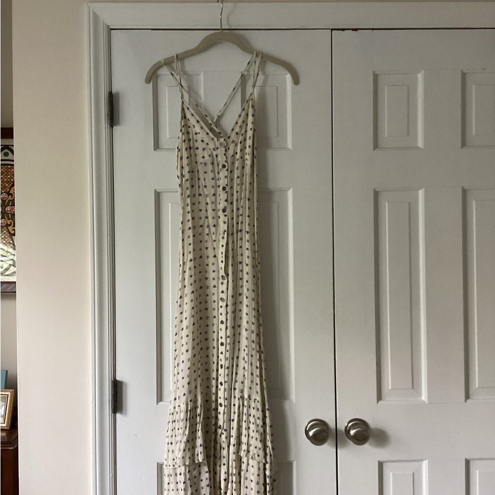 Elegant Polka Dot Maxi Dress